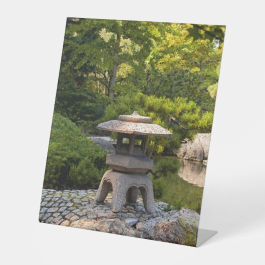 Japanese Garden - Traditional Aesthetic  台座サイン (正面)
