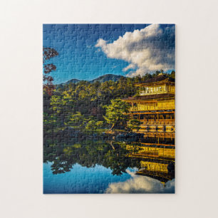 Japanese Geisha Castle with reflection ジグソーパズル