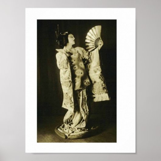 Japanese Geisha poster ポスター (正面)