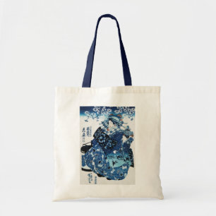 Japanese Geisya Woman, Kuniyoshi, Ukiyo-e トートバッグ