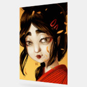 Japanese girl autumn colors アクリルサイン (傾斜)