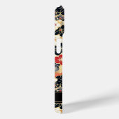 Japanese Gold Floral Pattern Monogrammed Case-Mate iPhoneケース (裏面 / 右)