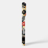 Japanese Gold Floral Pattern Monogrammed Case-Mate iPhoneケース (裏面 / 右)