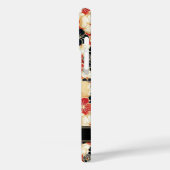Japanese Gold Floral Pattern Monogrammed Case-Mate iPhoneケース (裏面 / 左)