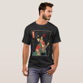 Japanese Gothic Samurai Art Woman With Katana Swor Tシャツ (正面フル)