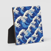 Japanese Great Wave Pattern Ocean  フォトプラーク (正面)
