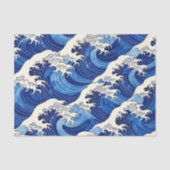 Japanese Great Wave Pattern Ocean  薄葉紙 (正面)