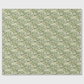 Japanese Green Anime Moodboard kawaii cartoon gift ラッピングペーパー (フラット)