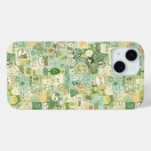 Japanese Green Anime Moodboard kawaii cartoon gift Case-Mate iPhoneケース (裏面 (横))