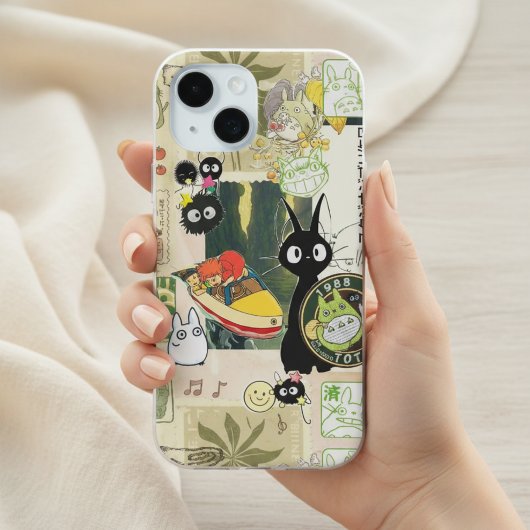 Japanese Green Anime Moodboard kawaii cartoon gift Case-Mate iPhoneケース