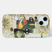 Japanese Green Anime Moodboard kawaii cartoon gift Case-Mate iPhoneケース (裏面 (横))