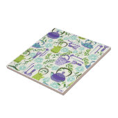 Japanese Green Teapot Design タイル (側面)