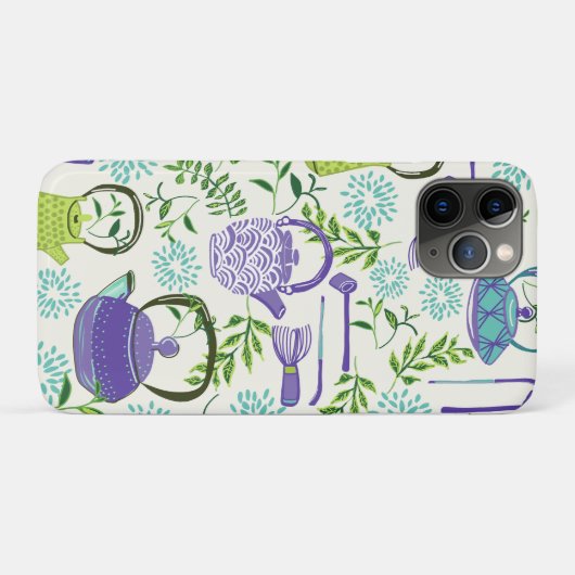 Japanese Green Teapot Design Case-Mate iPhoneケース (裏面(横))
