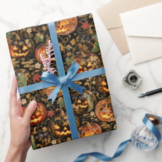 Japanese Halloween Pumpkin Wrapping Paper ラッピングペーパー