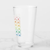 Japanese Hiragana design rainbow beer glass タンブラーグラス (左)