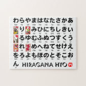 Japanese Hiragana table (Hanafuda) ジグソーパズル (横)