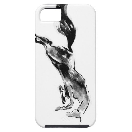 Japanese horse samurai art equestrian sumi iPhone SE/5/5s ケース