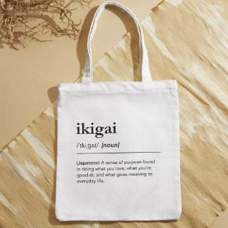 Japanese Ikigai Life Purpose Minimalist Definition トートバッグ