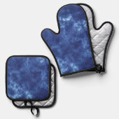 Japanese Indigo Blue 鍋つかみ&鍋敷きセット (正面/裏面)
