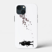 Japanese Ink Art Samurai & Sakura Case-Mate iPhoneケース (裏面)