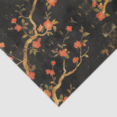 Japanese-inspired Golden Branches & Flowers 薄葉紙 (詳細)