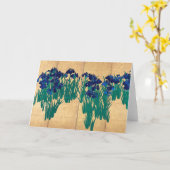 Japanese Irises, Ogata Kōrin カード (黄色い花)