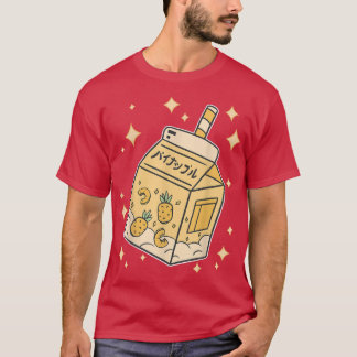 Japanese juice Pineapple Drink Kawaii Manga Anime Tシャツ