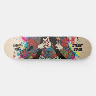 Japanese KABUKI Style Skateboard Art 歌舞伎 スケートボード
