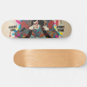 Japanese  KABUKI　Style Skateboard Art  |歌舞伎 スケートボード (横)