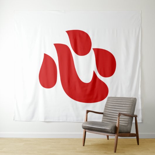 Japanese Kanji Heart 【Shin/Kokoro】 心 タペストリー (インサイチュ(横))
