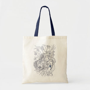 Japanese kanji kawaii bag * sea * トートバッグ