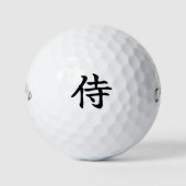 Japanese KANJI "SAMURAI" Golf ball ゴルフボール (正面)