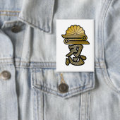 Japanese Kanji "SHINOBI" along with Japanese patte 缶バッジ (インサイチュ)