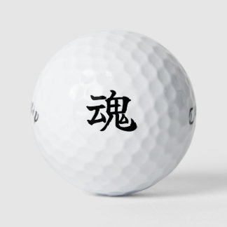 Japanese KANJI "TAMASHI" Golf ball ゴルフボール