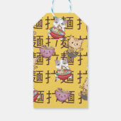 Japanese Kawaii Anime Cat Ramen Noodles ギフトタグ (裏面)
