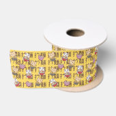 Japanese Kawaii Anime Cat Ramen Noodles サテンリボン (リール)