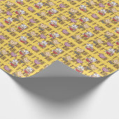 Japanese Kawaii Anime Cat Ramen Noodles ラッピングペーパー (角)