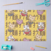 Japanese Kawaii Anime Cat Ramen Noodles 薄葉紙 (クラフト)