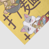 Japanese Kawaii Anime Cat Ramen Noodles 薄葉紙 (詳細)