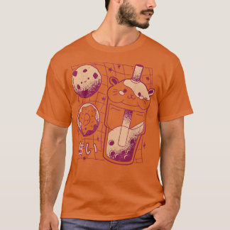 Japanese Kawaii Boba Tea Guinea Pig Donut Cookie G Tシャツ