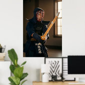 Japanese Kendo ポスター (ホームオフィス)