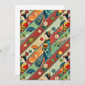 Japanese kimono 招待状 (正面/裏面)