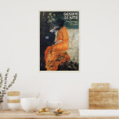 Japanese Kimono Art Print Giuseppe De Nittis ポスター (キッチン)