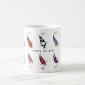 Japanese Koi Art Cup | Koi Illustration Gift コーヒーマグカップ (中央)