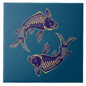 Japanese Koi Fish タイル (正面)