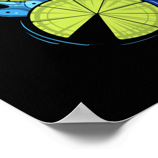 Japanese Koi Fish ポスター (角)