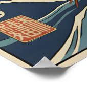 Japanese Koi Fish Art Poster – Symbol of Strength  ポスター (角)