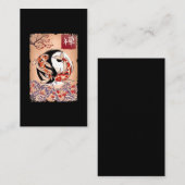 Japanese Koi Fish Cherry Blossom Carp Flower 名刺 (正面/裏面)
