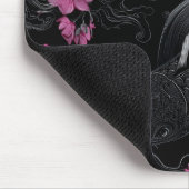 Japanese Koi Fish Dark Mode マウスパッド (コーナー)
