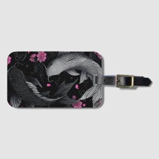 Japanese Koi Fish Dark Mode ラゲッジタグ